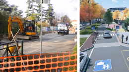 Una "piazza pedonale" davanti alla scuola ma le automobili potranno ancora transitare