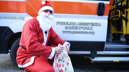 Babbo Natale in ambulanza a Oulx e Sauze d’Oulx