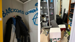 I vandali devastano l'impianto del Cus Torino. Rivendicazione anarchica, ma è un giallo