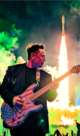 Back in Black VIDEO Remix AI powered Creato dall'artista : Rart 