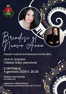 Lola G. e Tomasz Bura in concerto di beneficenza a Cortemilia: un viaggio tra le classiche colonne sonore di Hollywood