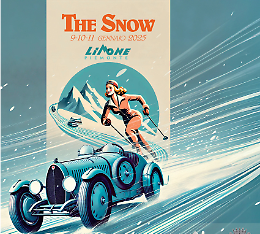 "The Snow 2025": l'eleganza delle auto d'epoca conquista Limone Piemonte