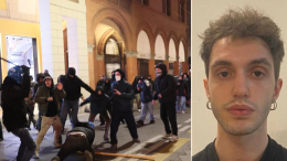 Davide Castellano , torinese di 23 anni aggredito da una baby gang durante gli scontri per Ramy a  Bologna