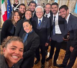La festa del tennis azzurro al Quirinale: senza Sinner è Berrettini il mattatore