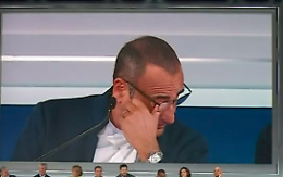 Carlo Conti in lacrime a Sanremo