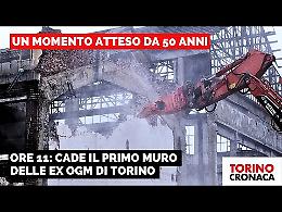 Ore 11: cade il primo muro delle ex Ogm di Torino - GUARDA IL VIDEO