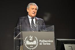 Tajani e l'esempio del Poli: "Aprirsi al mondo per inseguire la pace"