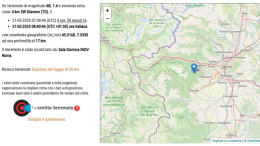 Scossa di terremoto in mattinata, torna a tremare la terra in provincia di Torino