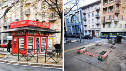 Rimosso il chiosco abbandonato in piazza Carducci