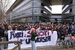 Tensione al Campus, i soliti Pro-Pal cacciano Ugei dall'aula: «Ha vinto Hamas»