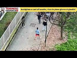 VIDEO - Bottiglie e cani usati come armi, rissa in pieno giorno ai giardini: «Non se ne può più!»