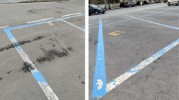 Chieri, le strisce blu sono "maledette": dopo un mese sono già sparite 
