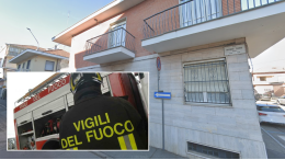 Fiamme e paura a Venaria Reale: un palazzo prende fuoco dal tetto