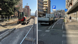 Via Filadelfia: il ritorno delle strisce bianche tra ciclabili e parcheggi