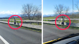 Va a correre in tangenziale: ecco lo strano "allenamento" in strada a Torino