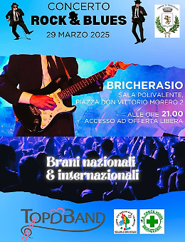 Bricherasio a tutto rock: la Top Band in concerto per Aib e Croce Verde