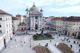 Nuova piazza (senza auto) davanti alla Basilica di Maria Ausiliatrice. E adesso ci sono anche le campane
