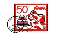 La Pimpa compie 50 anni: realizzato un francobollo per celebrarne la storia