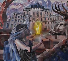 Nichelino inaugura un murale epico: arte, natura e mito in via San Francesco d'Assisi