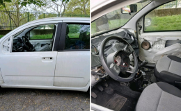 Fiat Panda "sbranata" dai cannibali: i ladri la smontano pezzo per pezzo