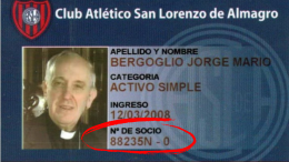Papa Francesco e il San Lorenzo: la misteriosa coincidenza tra la sua tessera e la sua morte