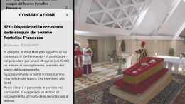 Il Ministero dell'Istruzione ordina un minuto di silenzio per i funerali di Papa Francesco