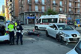 Incidente stradale a Torino, un motociclista è gravissimo dopo lo scontro con un’auto