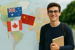 Viaggi studio all’estero 2025: boom di Australia, Canada e Asia, crolla il Regno Unito
