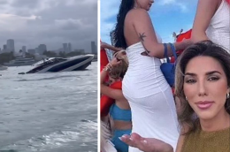 Yacht di lusso affonda con 32 influencer a bordo che si scattano selfie mentre l'acqua invade il ponte [VIDEO]