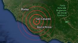 Terremoto in provincia di Roma: scossa di magnitudo 2.9 