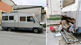 Il camper parcheggiato diventa preda di vandali e ladri
