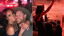 Harry e Meghan al concerto di Beyoncé: look country, sorrisi e abbracci sotto le luci del palco