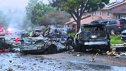 Precipita un aereo in un quartiere di San Diego: in fiamme almeno 15 case