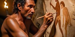 Un puntino rosso sul ciottolo: la prima “faccia” d’arte creata da un Neanderthal?