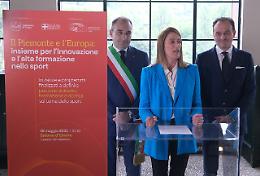 Roberta Metsola a Torino: «Puntare sullo sport per attrarre talenti»