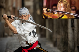 Ma che ci fa il samurai di "Kill Bill" al Mercato Centrale di Torino?