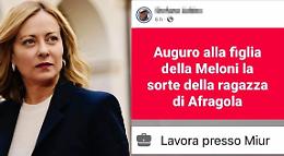 “Auguro alla figlia di Meloni la sorte di Martina”: bufera sul post choc
