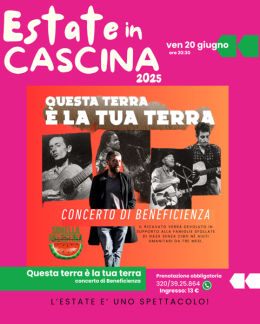 Questa terra è la Tua terra: un concerto di beneficenza a Cascina Falchera