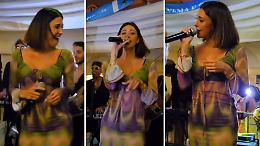 Belén Rodriguez canta e balla a Capri: l’esibizione improvvisata che ha conquistato tutti