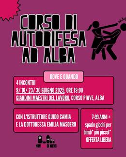 Alba  corso gratuito di difesa personale per donne e non solo