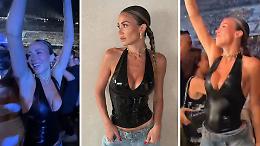 Diletta Leotta esplosiva a San Siro: top in latex e jeans strappati per il live di Elodie