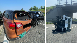 Maxi tamponamento sulla tangenziale, coinvolti un furgone e cinque auto: sei i feriti
