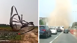 Un "mini tornado" su piazza Baldissera: cos'è il Dust Devil e perché si forma 