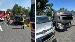 Violento incidente sulla Torino-Caselle: tre auto coinvolte e quattro feriti