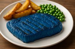 Mangeresti una bistecca blu? Il colore che inganna il gusto