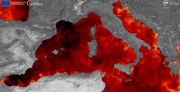 Europa in fiamme: caldo record nel Mediterraneo e zero termico sopra il Monte Bianco