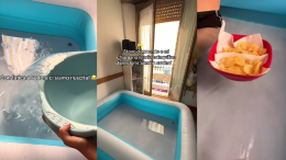 Piscine gonfiabili in appartamento: il trend TikTok che sfida il caldo torrido con un budget ridotto
