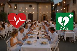 Cena in bianco di beneficenza a Bertassi per l’acquisto di un defibrillatore