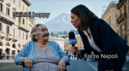 "Skibidi boppy, forza Napoli": l'ultimo meme sui social è privo di senso (e per questo fa ridere)