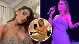 Anna Tatangelo col pancione canta “Essere una donna”: un ritorno dolce e potente